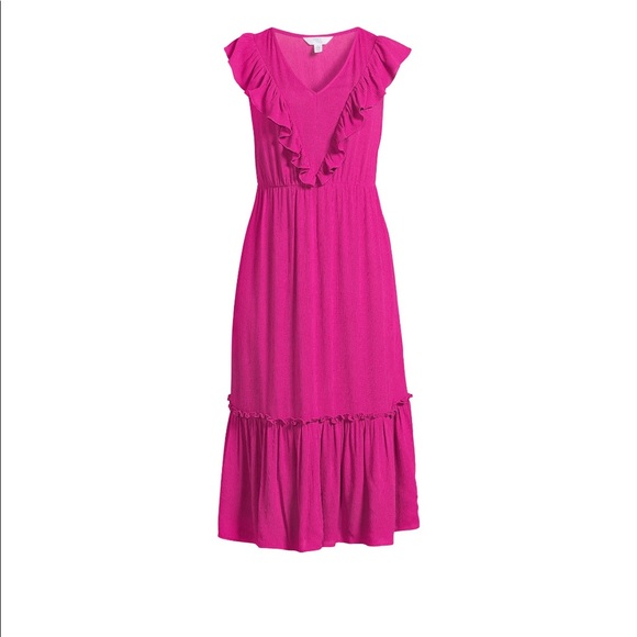 Time and Tru Dresses & Skirts - New with tags! Time and Tru Woven Ruffle Dress